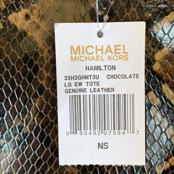 Michael Kors Snake Embossed Handbag Bag - Picture 8 of 8